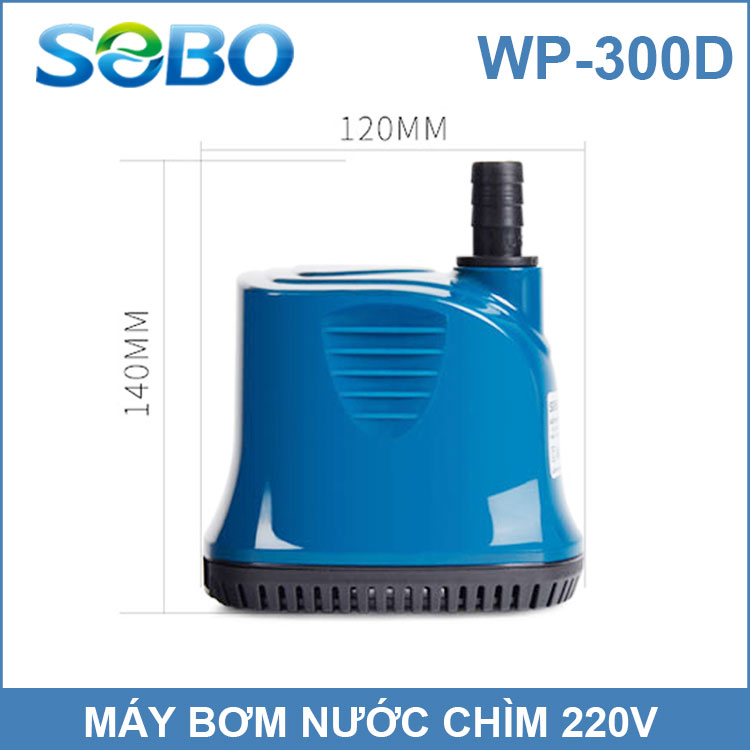 [HCM]Máy Bơm Chìm Hồ Cá Hòn Non Bộ 220V 35W 2500L SOBO WP-300D