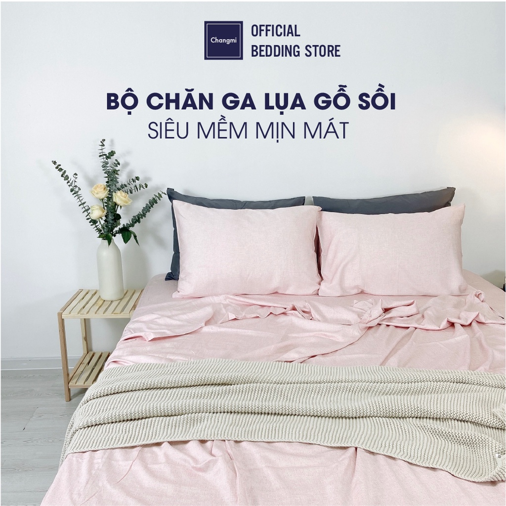Bộ chăn ga lụa Modal Changmi Bedding nhập khẩu Hàn Quốc siêu mềm mượt mát