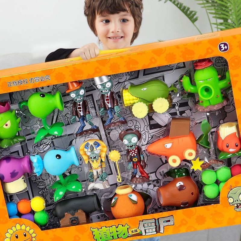 Bộ đồ chơi Plants VS Zombies, Kích Thước Lớn, Chất Liệu Cao Cấp - Hàng Loại 1, Chính Hãng [EA]