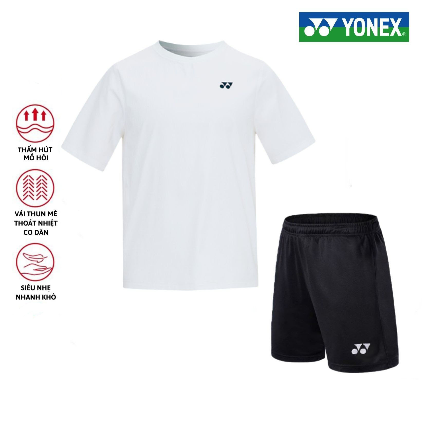 Áo cầu lông, quần cầu lông Yonex chuyên nghiệp mới nhất sử dụng tập luyện và thi đấu cầu lông T2