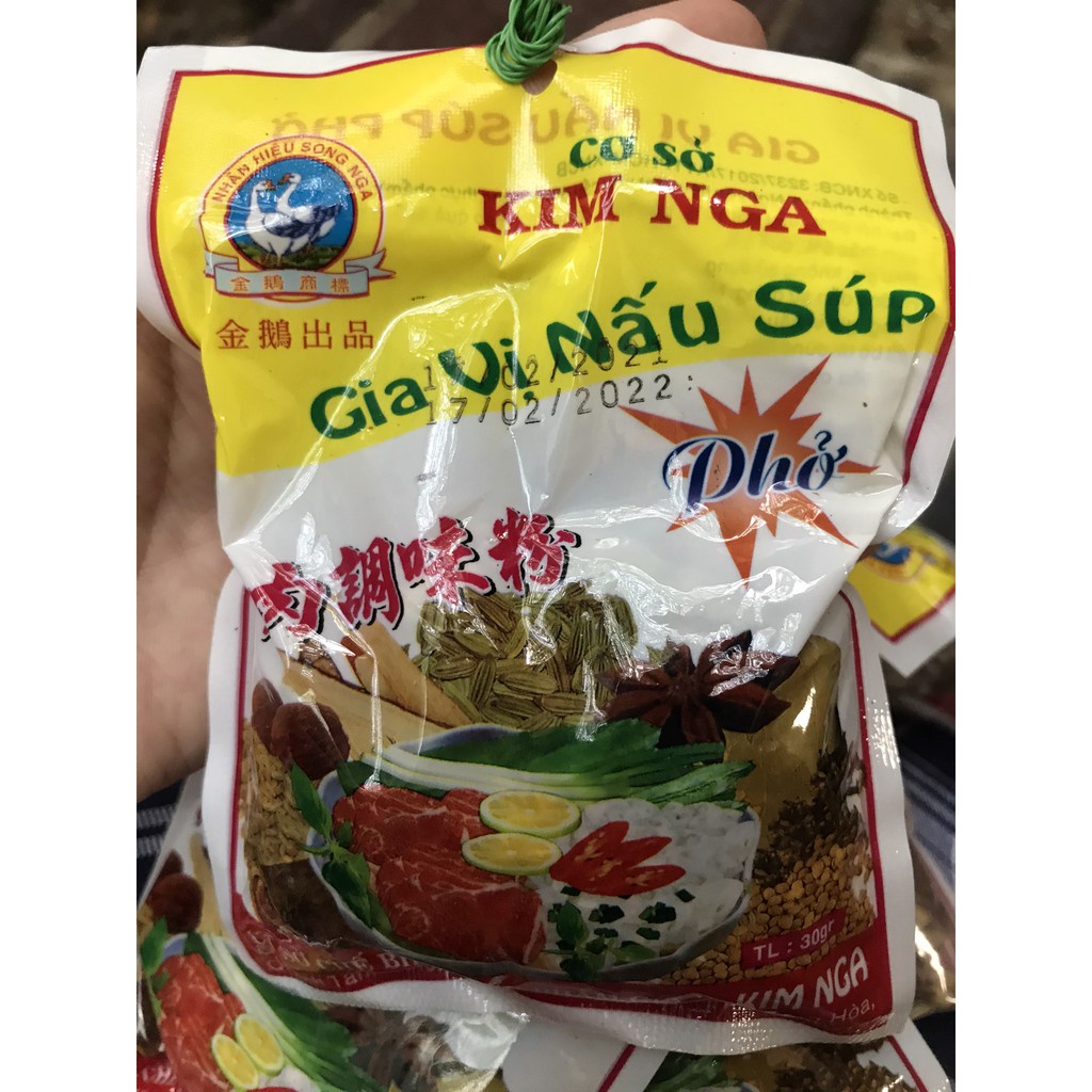 Gia vị nấu súp phở Kim Nga 30gr