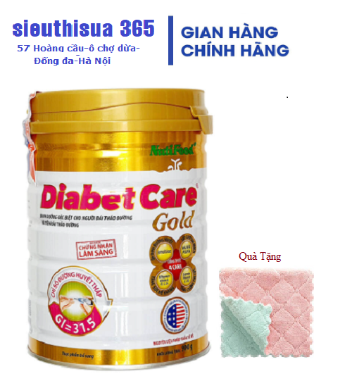 Sữa Bột Nutifood DiabetCare Gold 900G ( Dành Cho Người Tiểu Đường )+quà tặng