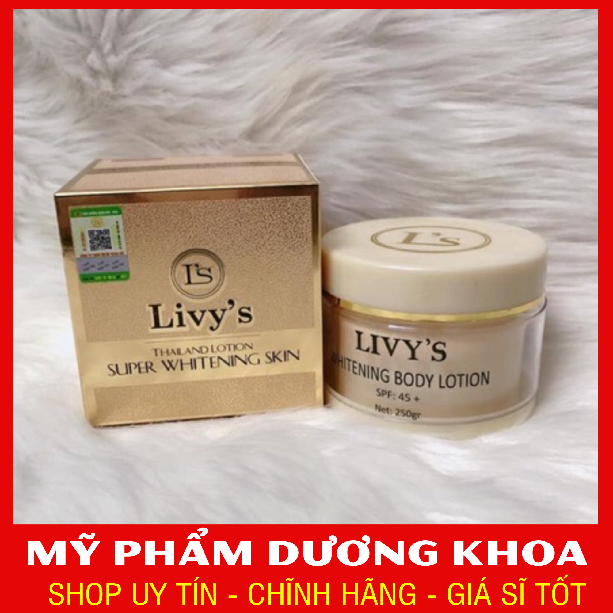 [HCM]KEM BODY LIVY TEM VÀNG -  hàng chính hãng Thái Lan