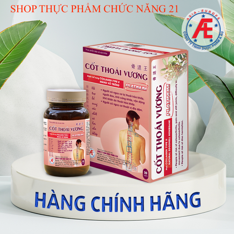 Cốt Thoái Vương PLATINUM - Giảm nguy cơ đau khớp & khô cứng khớp do thoái hóa khớp .