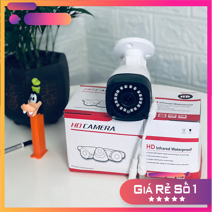 CAMERA AHD/CVI/TVI 2.0mp vỏ nhựa chống nước ( XẢ KHO thanh lý)