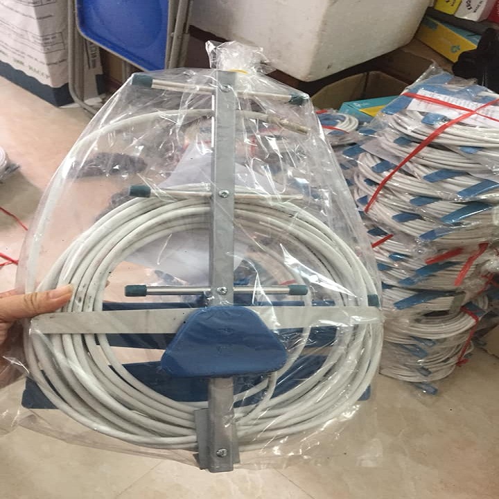 Anten Liền Dây 15M Tích Hợp với TIVI & Đầu Thu KTS