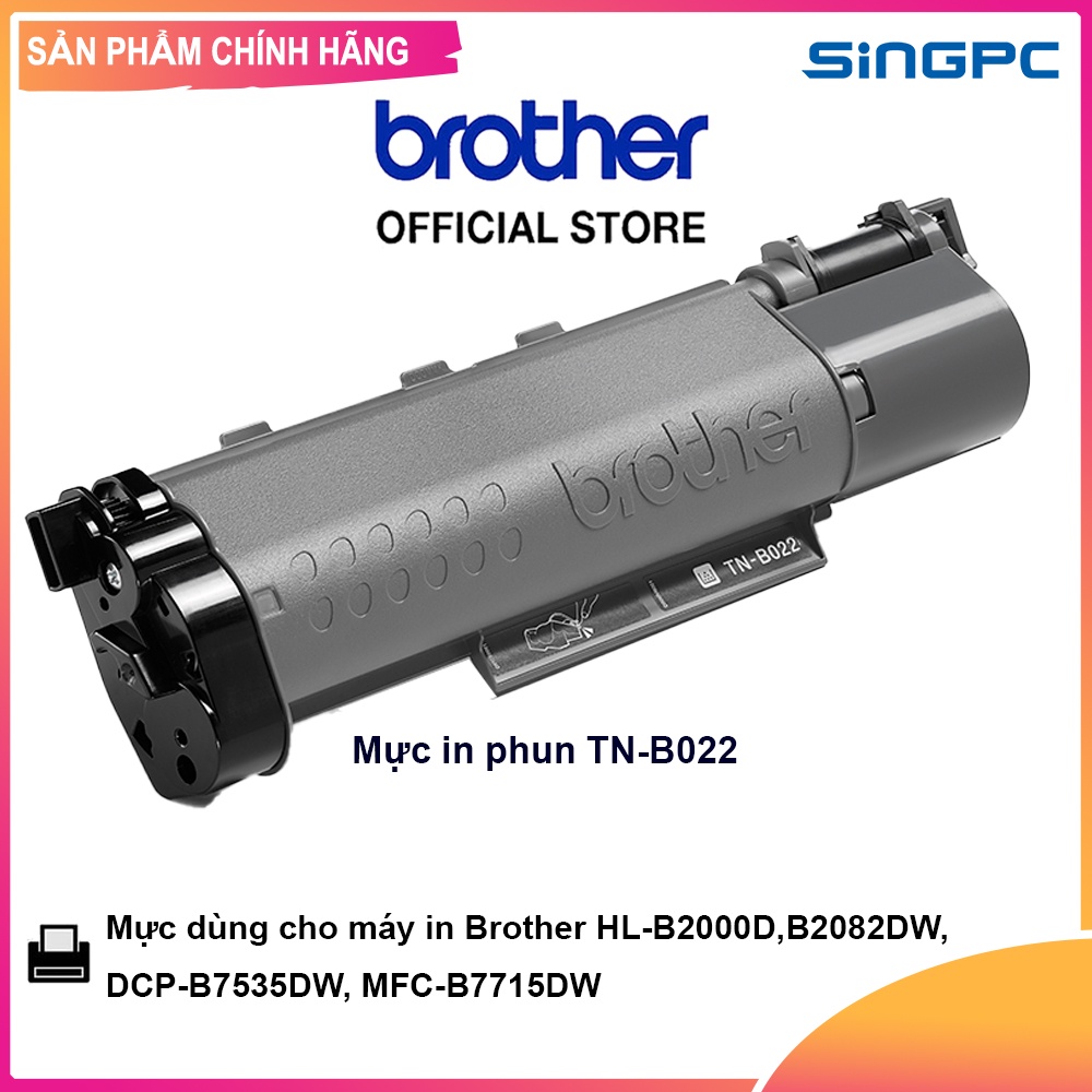 Mực in phun brother tn-b022 dùng cho máy in brother hl-b2000d,b2082dw,dcp-b7535dw, mfc-b7715dw - hàng chính hãng
