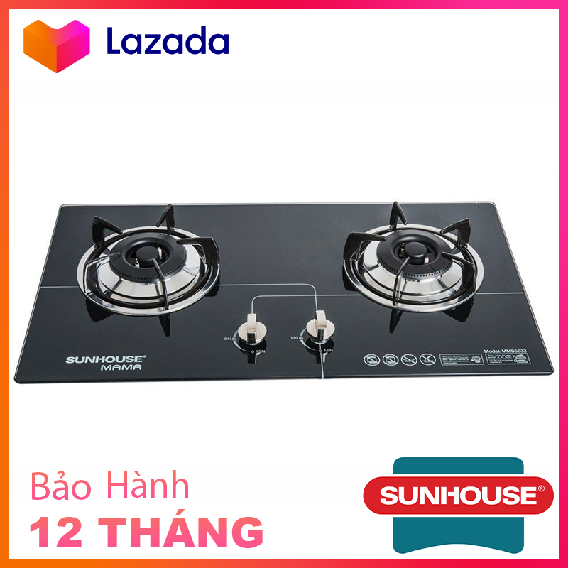 🔥🔥bếp gas âm kính sunhouse mama mmb6632🔥🔥 - bảo hành chính hãng toàn quốc 24 tháng