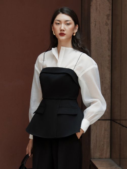 Coco sin - áo 2 dây phối túi