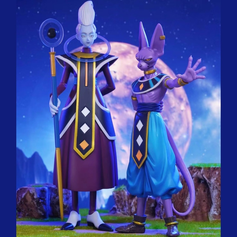 Mô hình thiên thần whis và thần hủy diệt beerus