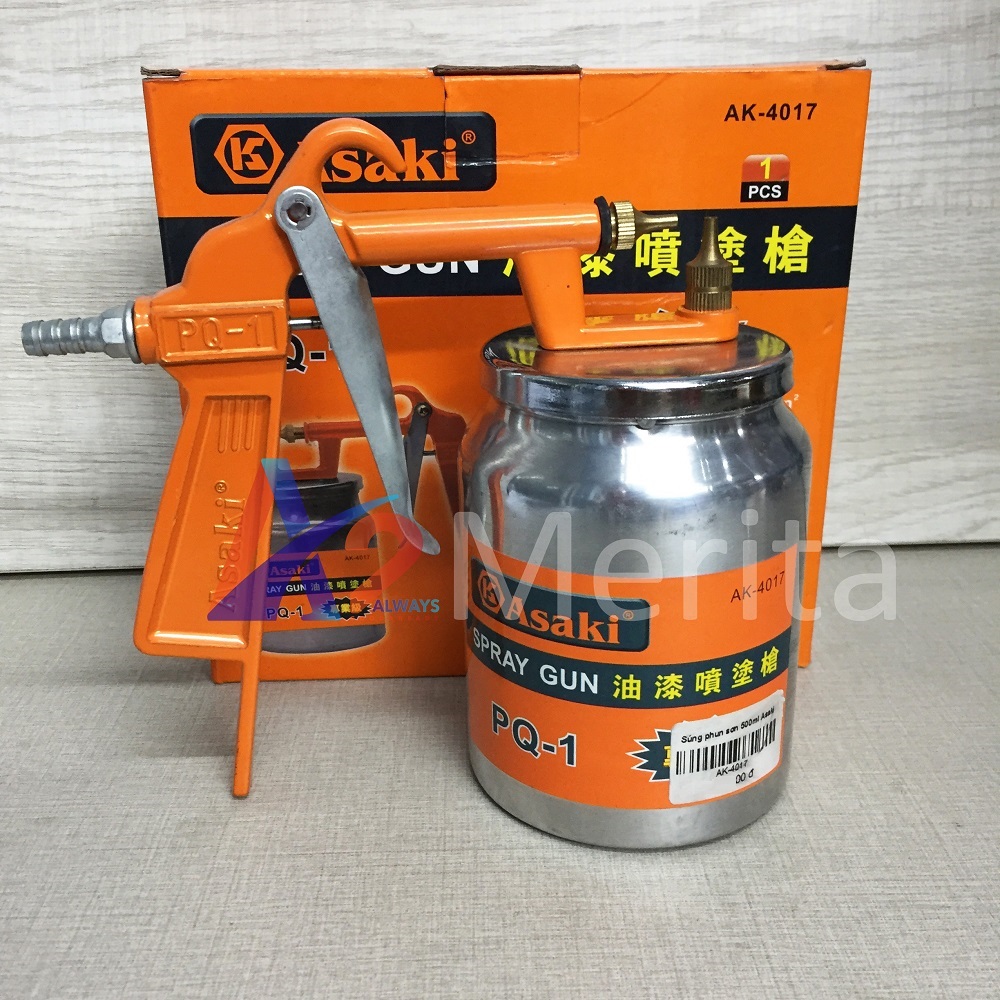 Dụng cụ phun sơn 500ml asaki ak-4017