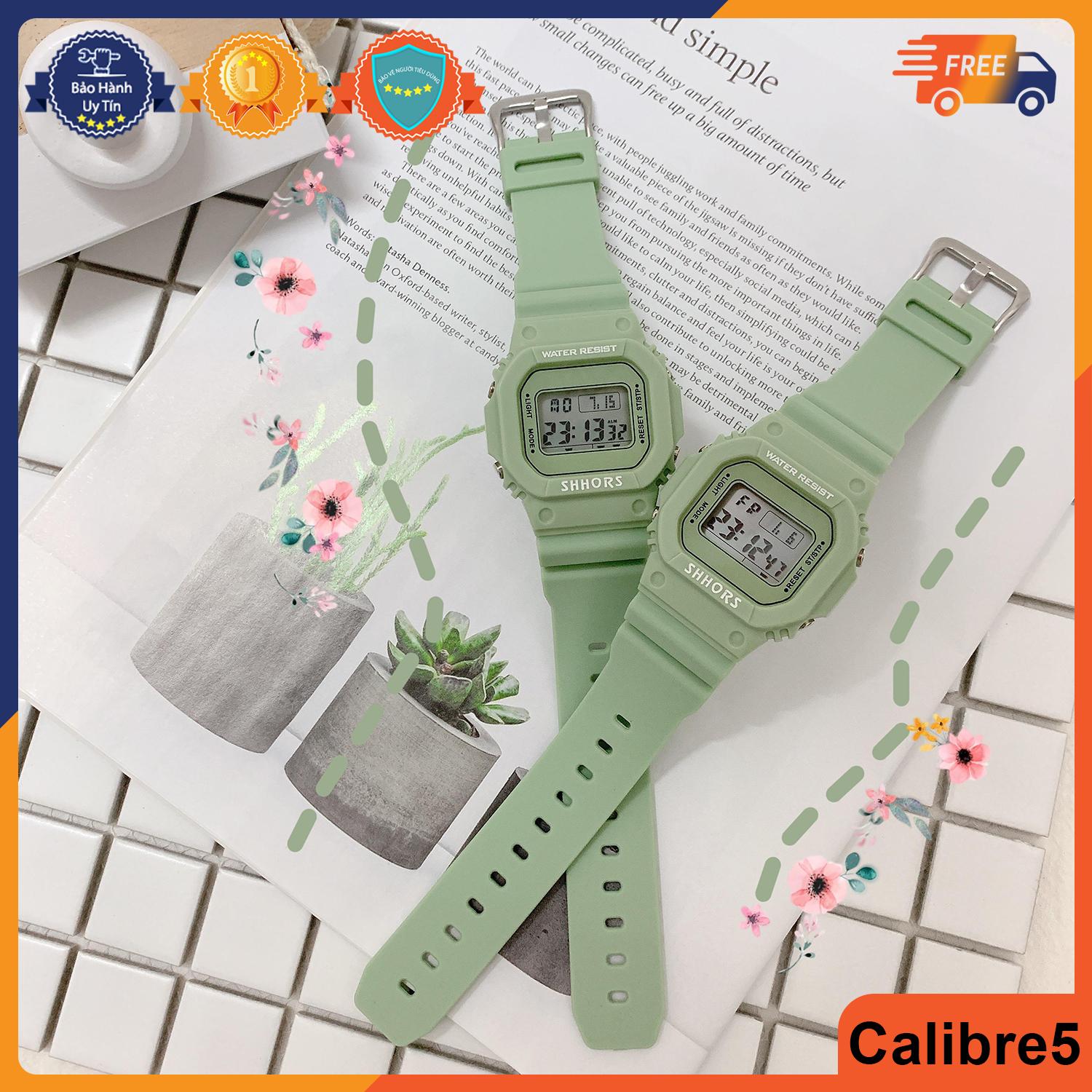 [HCM]Đồng Hồ Thể Thao - Đồng hồ nữ đẹp Shhors Xanh Matcha Cực Xinh -  Bảo hành 12 tháng