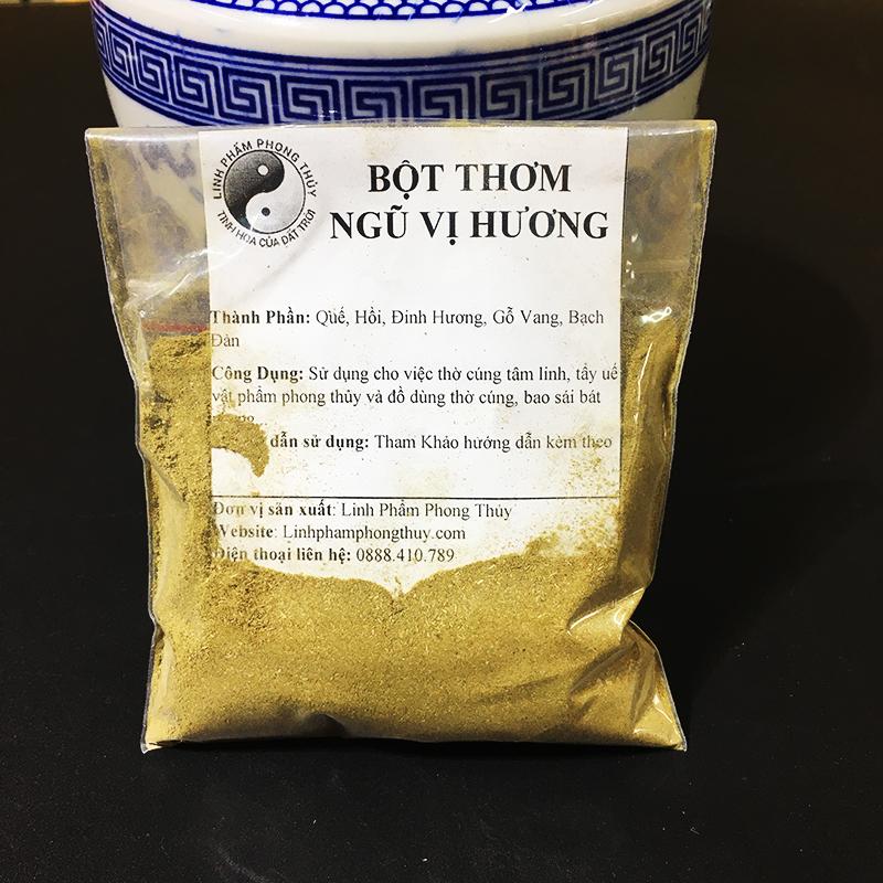 Bột thơm ngũ vị hương - Bao sái tẩy uế thờ cúng