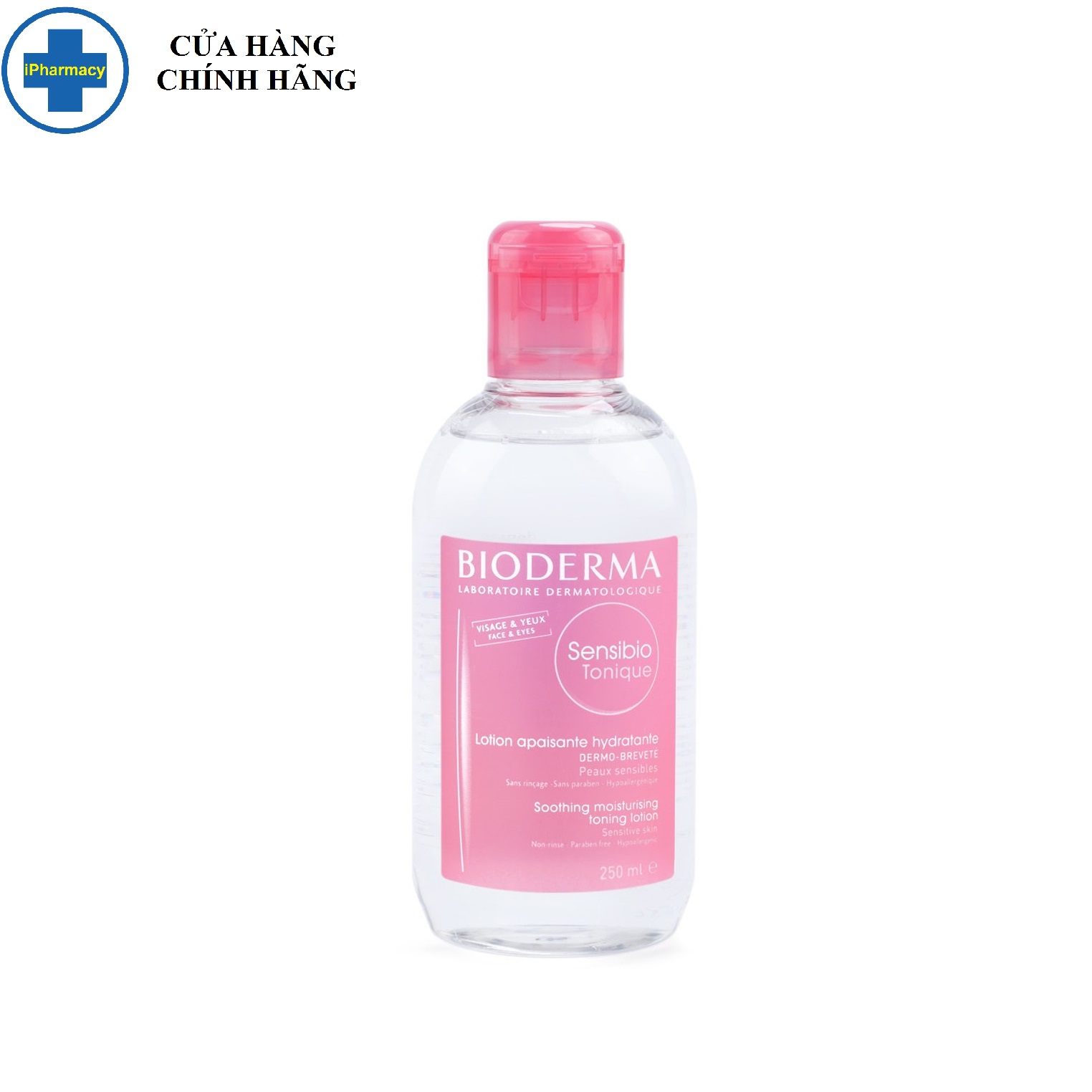 Nước Hoa Hồng Bioderma Dành Cho Da Nhạy Cảm 250ml Sensibio Tonique