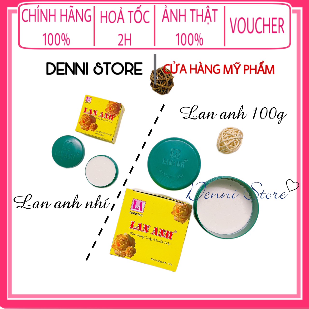 Lẻ hộp 100g kem lan anh lột nhẹ