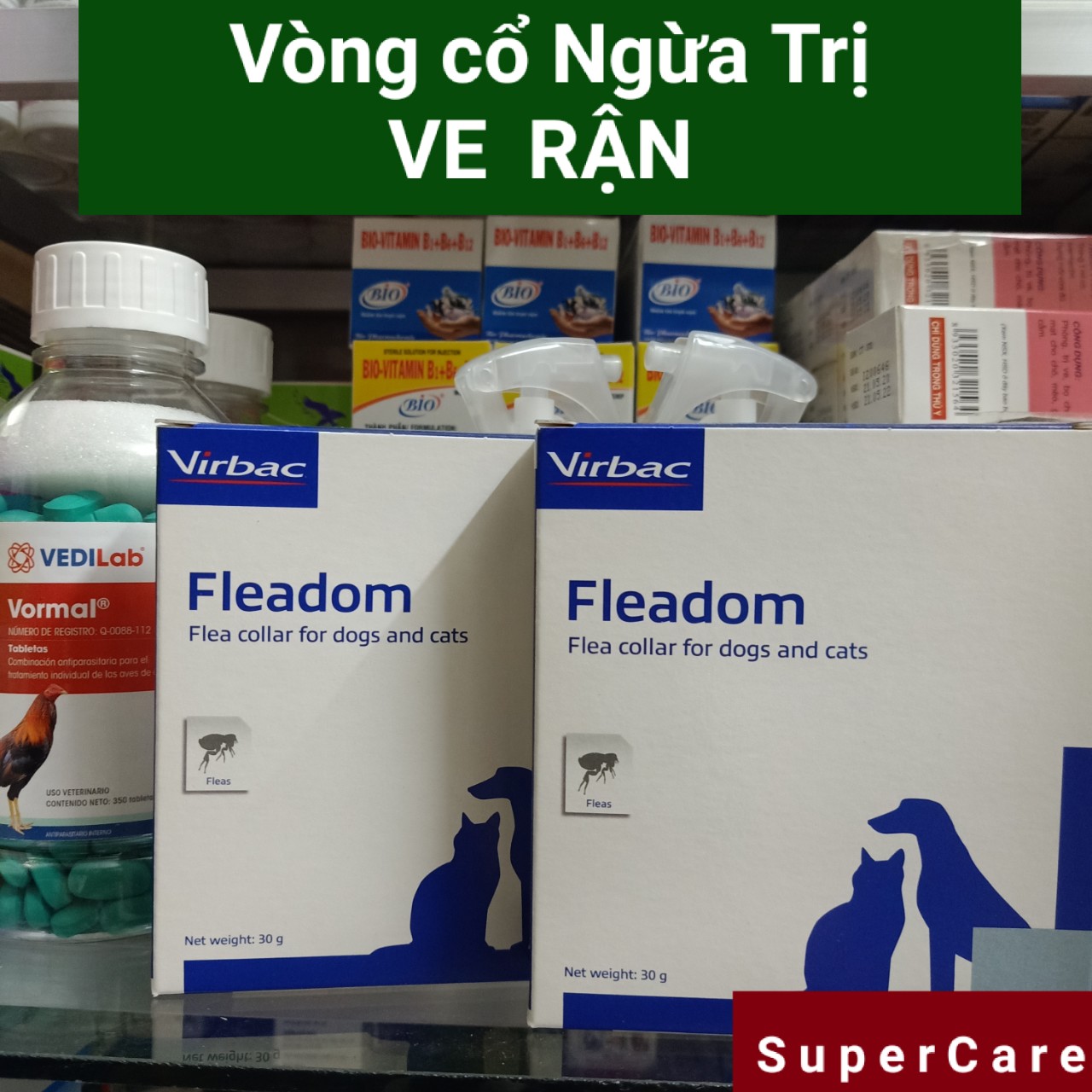 [Hoàn tiền 10%] [CÓ HỎA TỐC] FLEADOM - Vòng Cổ Chống Ve Rận Chó Mèo (HSD: 31/01/2023)