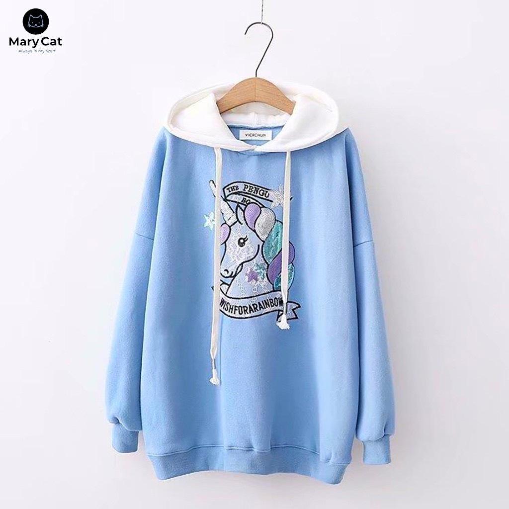 áo hoodie mẫu mới siêu cute, áo khoác hoodie In Hình Kỳ Lân