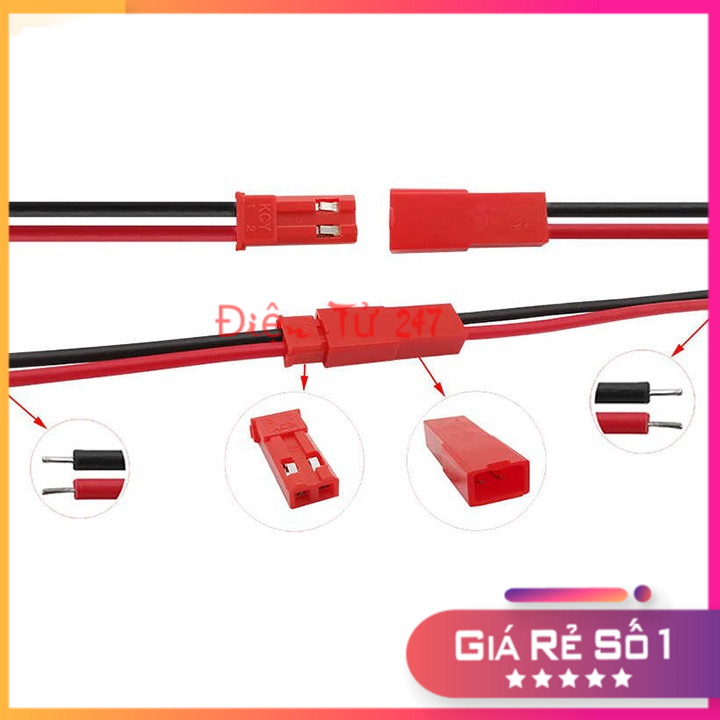 Combo 5 cặp dây nối jst 2p