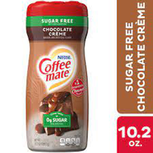 Bột kem sữa béo pha cà phê, trà sữa, làm kem làm bánh ngọt Nestle Coffe Mate Sugar Free vị Creamy Chocolate hộp 289gr của Mỹ dành cho người tiêu đường ăn kiêng