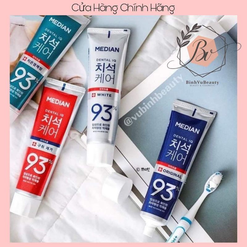 Kem đánh răng trắng răng median 93% hàn quốc 120g