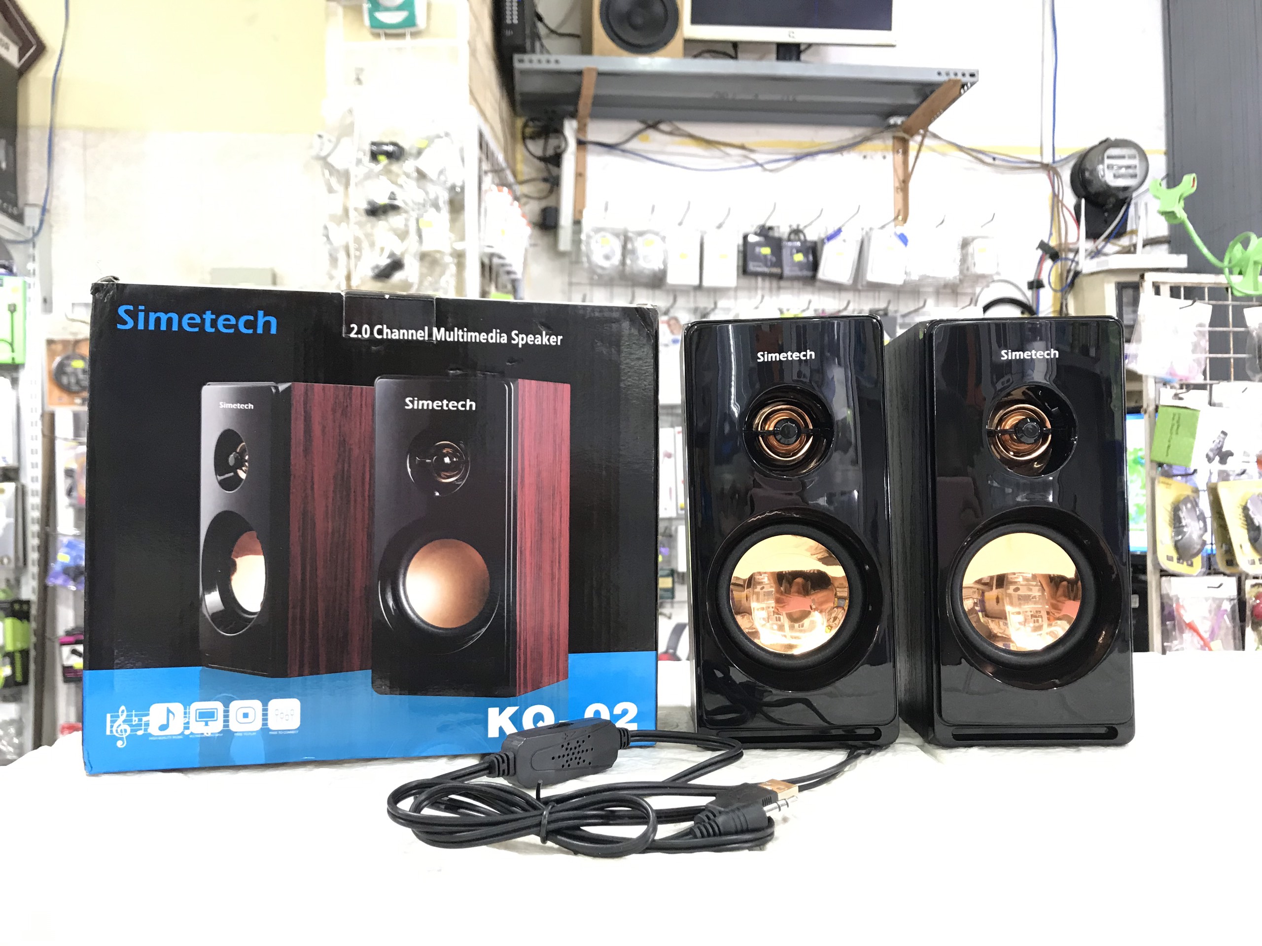 Loa vi tính Simetech KQ-02 hàng chính hãng cực hay