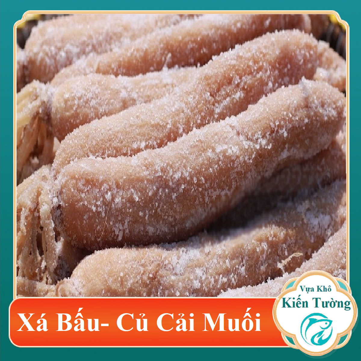 1 kg xá bấu- đặc sản bạc liêu- được làm từ củ cải trắng tươi tự nhiên- vựa khô kiến tường