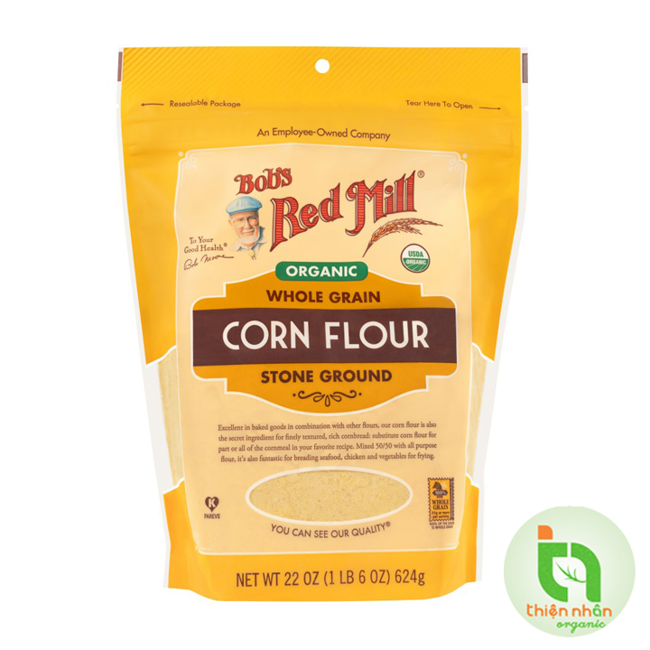 Bột bắp hữu cơ bob's red mill 624gr - organic corn flour