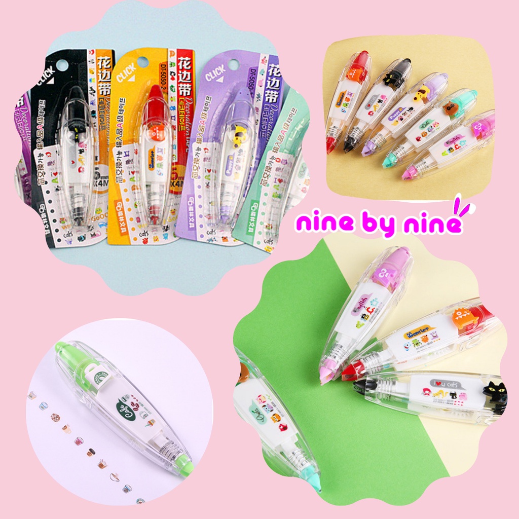 bút xoá kéo trang trí hoạ tiết cute - giao màu ngẫu nhiên