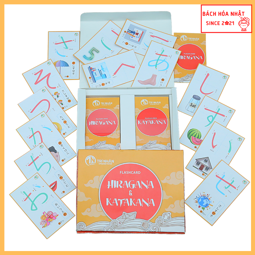 Thẻ Flashcard học bảng chữ cái Tiếng Nhật