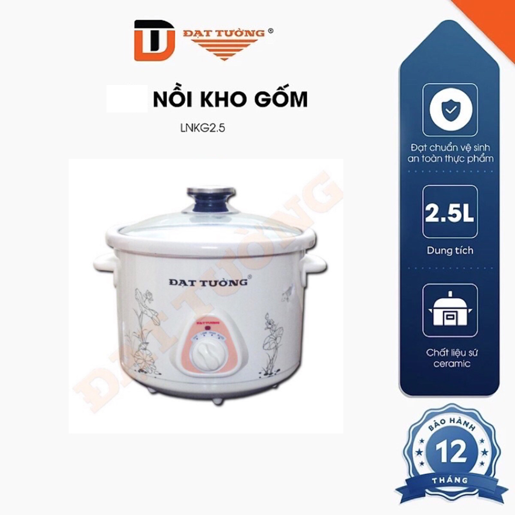 ️nồi nấu chậm, nồi kho cá đa năng đạt tường 1.5l-2.5l-l4.5l