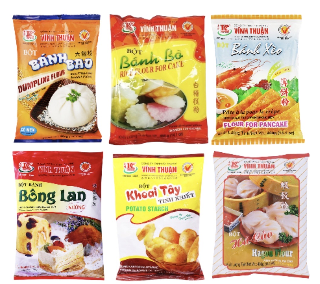 Lốc Bột Bánh bò/Bánh bao/Bánh xèo/Bánh Bông lan nướng/Khoai tây/Há cảo Vĩnh Thuận