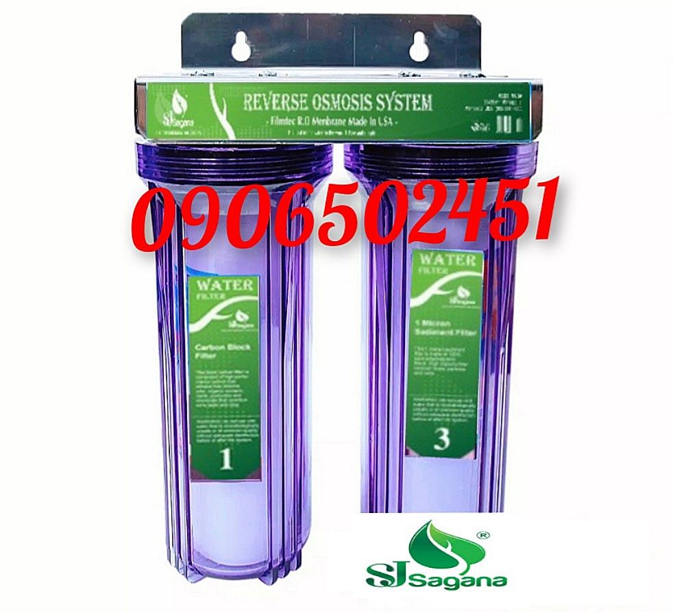 [HCM Bộ lọc nước sinh hoạt gia đình, bộ lọc thô, lọc bể cá, lọc máy cafe 2 cấp 10 inch