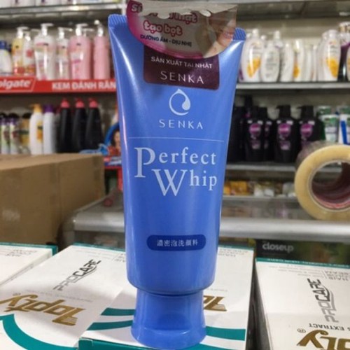 Sửa rửa mặt tạo bọt dưỡng ẩm dịu nhẹ perfect whip senka 120g