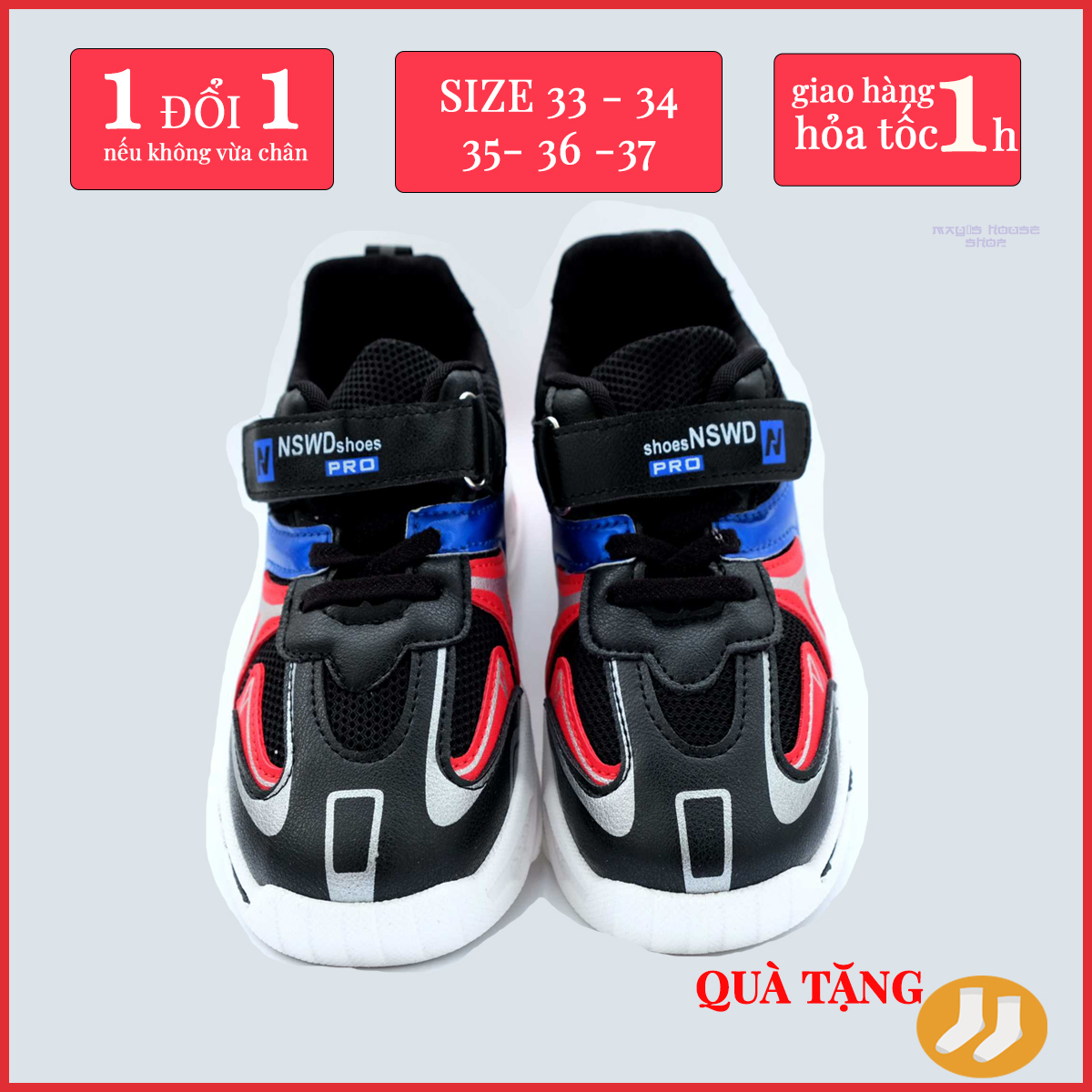 Giày thể thao người nhện giày sneaker người nhện cho bé trai - May House shop