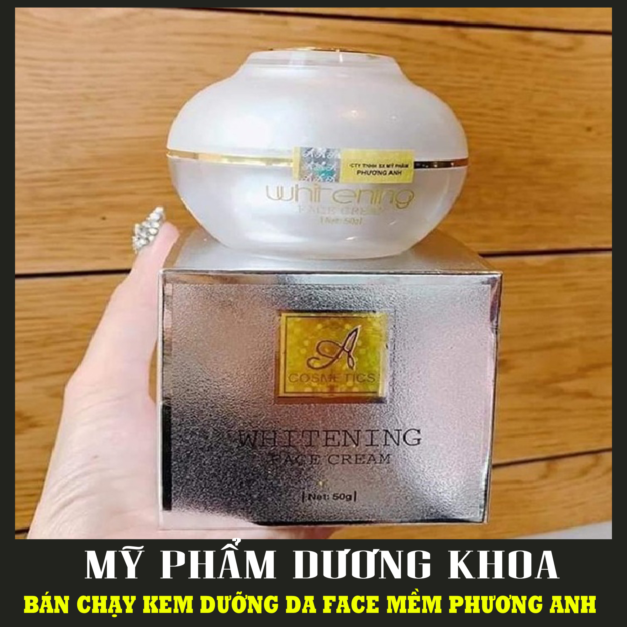 ( mua lẻ giá sỉ ) Kem dưỡng trắng da face pháp a cosmetics 50g (hộp lớn)