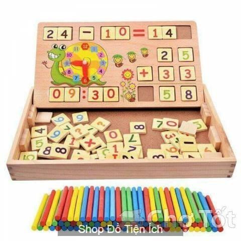 Đồ Chơi Gỗ , Đồ Chơi Gỗ Cho Bé , Đồ Chơi Gỗ Thông Minh , Bộ Xếp Hình Gỗ Chọn Mua Ngay BẢNG HỌC TOÁN GHÉP SỐ THÔNG MINH BẰNG GỖ GẮN NAM CHÂM + QUE TÍNH , Giúp Phát Triển Trí Tuệ Và Kỹ Năng Cho Trẻ