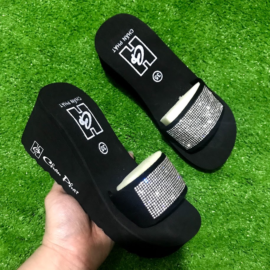 Dép xốp quai ngang hột cao 5p , 7p