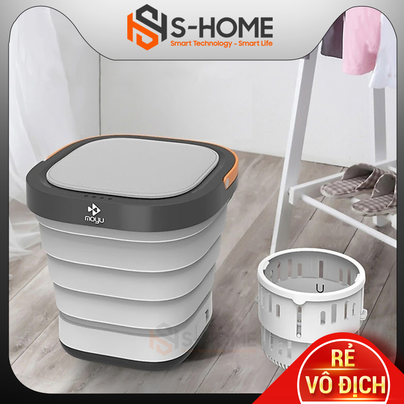 Máy giặt máy sấy mini gấp gọn Moyu XPB08-F2 có lồng vắt