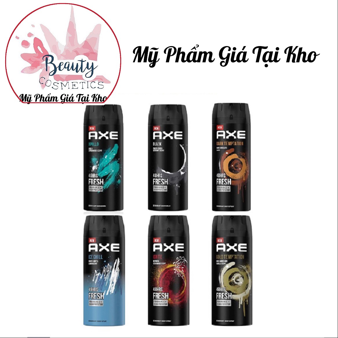 Xịt Khử Mùi Toàn Thân Axe Dark/ Gold Temptation NEW