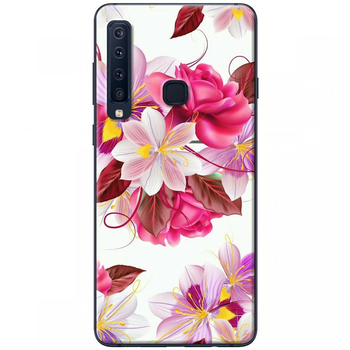 Ốp lưng dành cho Samsung A9 2018 Hoa hồng trắng