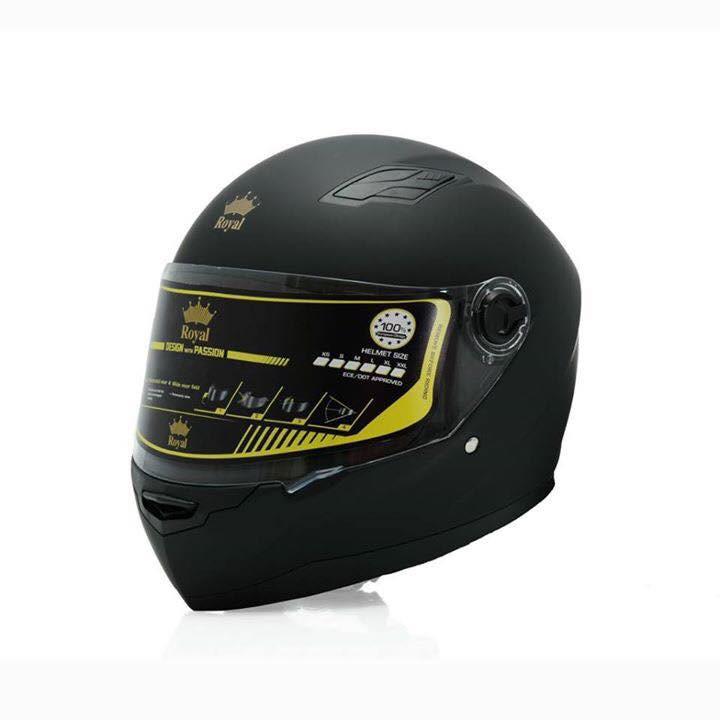 Mũ fullface royal đen 136
