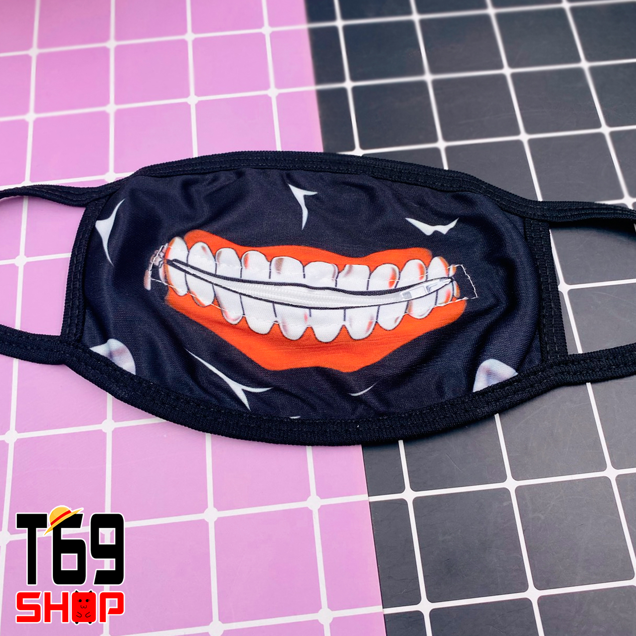 [HCM]Khẩu trang Kaneki Ken loại có khóa kéo - anime Tokyo Ghoul [T69 Shop]