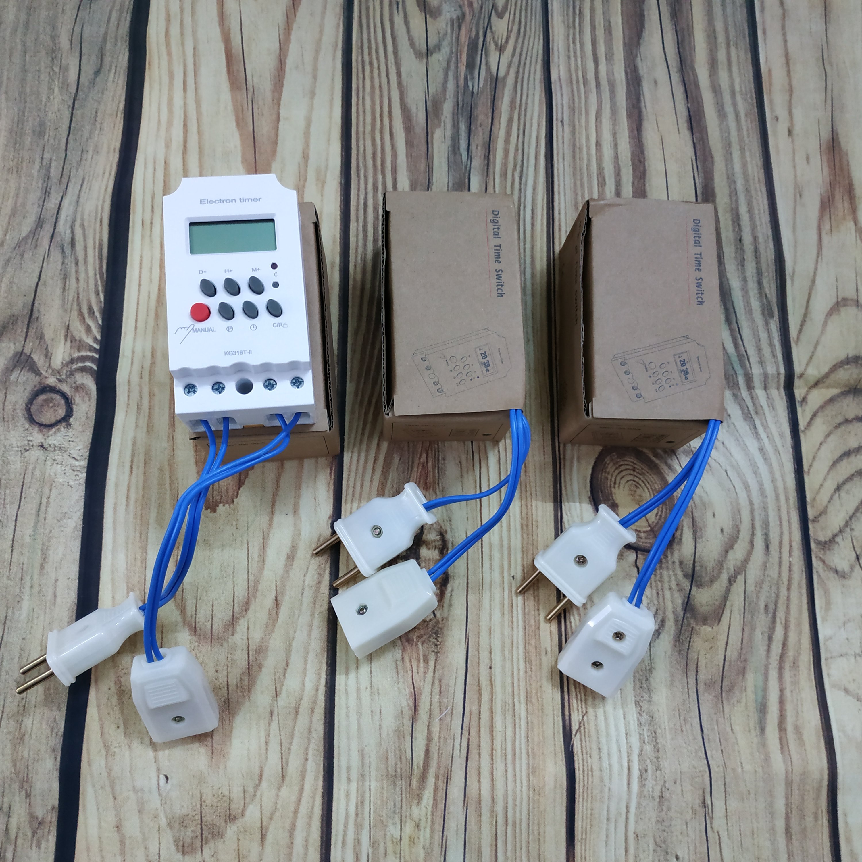 [BẢO HÀNH 6 THÁNG] Bộ hẹn giờ bật tắt thiết bị điện tự động công suất lớn 25A/220V Electron timer KG-316II được đấu sẵn dây (Hẹn giờ 16 chu kì)