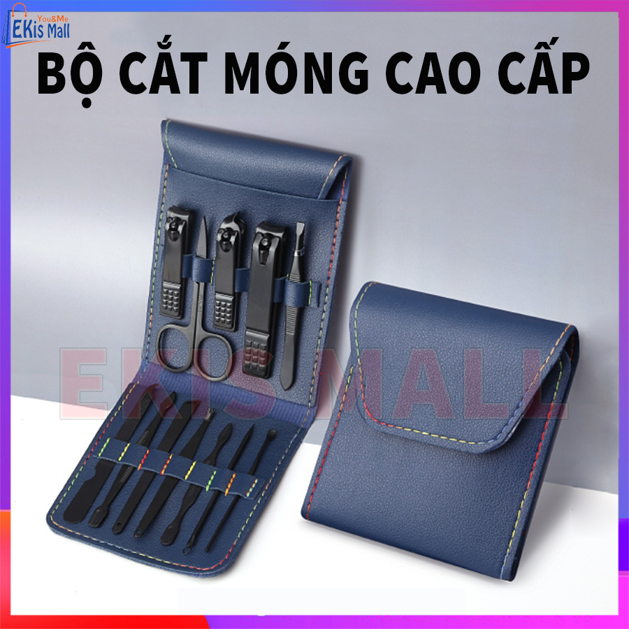 Bộ Bấm Móng Tay 12 Món Thép Không Gỉ Bộ Cắt Móng Tay Cao Cấp