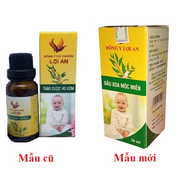 [Freeship] Tinh dầu ho đờm mộc miên Lợi An cho bé chính hãng (mẫu mới)