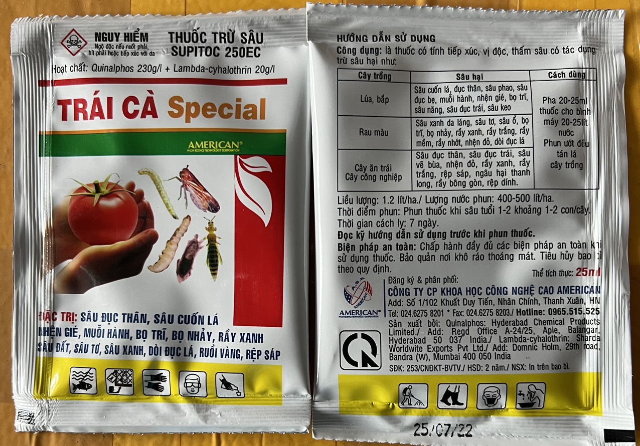 Thuốc trừ rầy, bọ trĩ, rầy phấn trắng, Supitoc 250EC