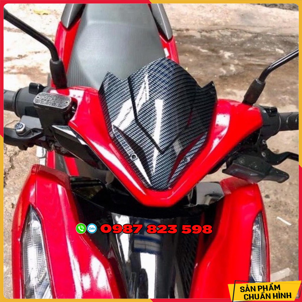 Ốp đầu - mão đầu winner x , vario 18 - 21 carbon kiểu sói