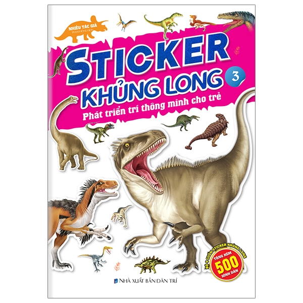 Fahasa - Sticker Khủng Long - Phát Triển Trí Thông Minh Cho Trẻ 3 Tuổi