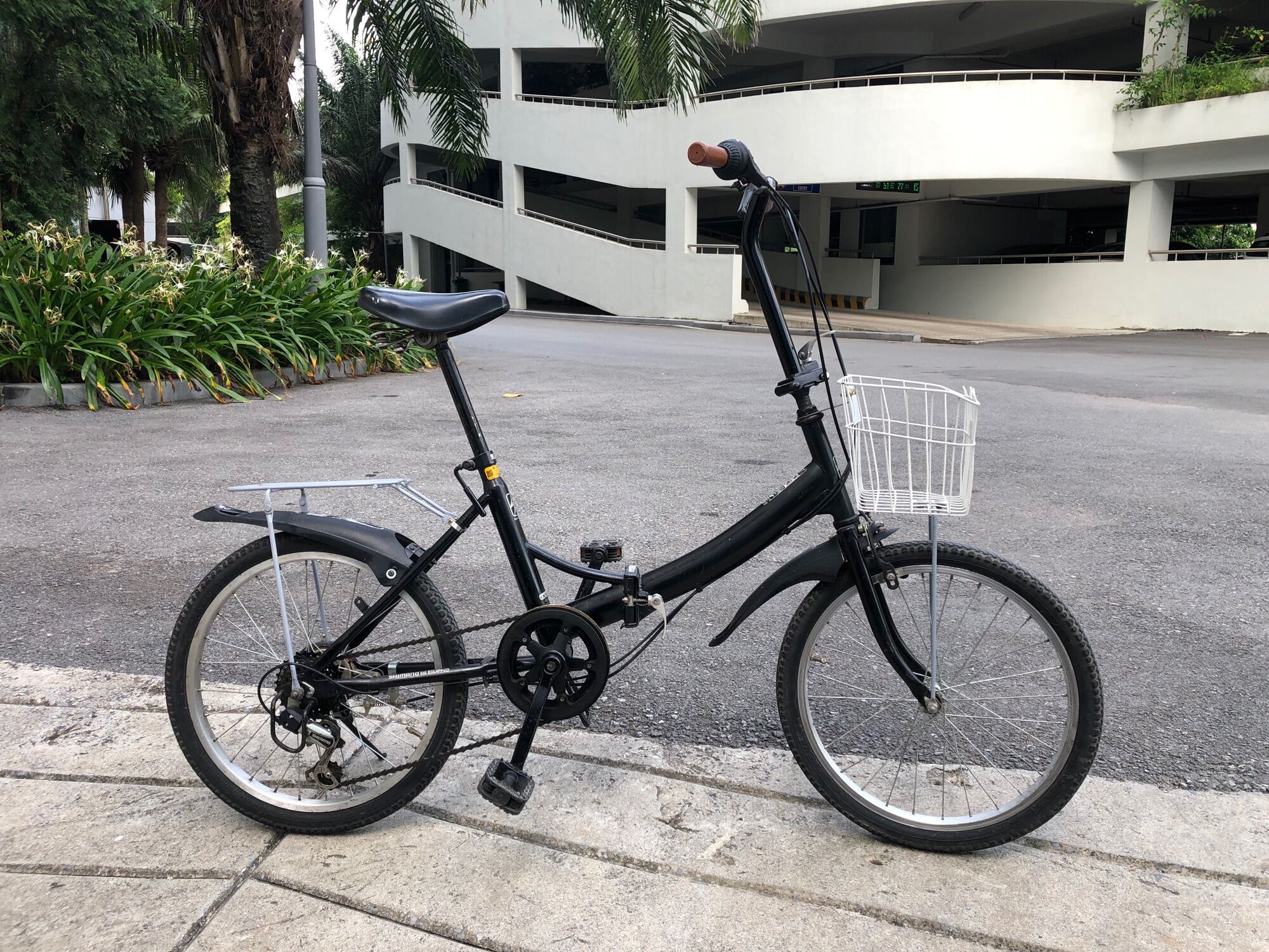 Xe đạp Nhật gấp gọn khung thép bánh 20inch