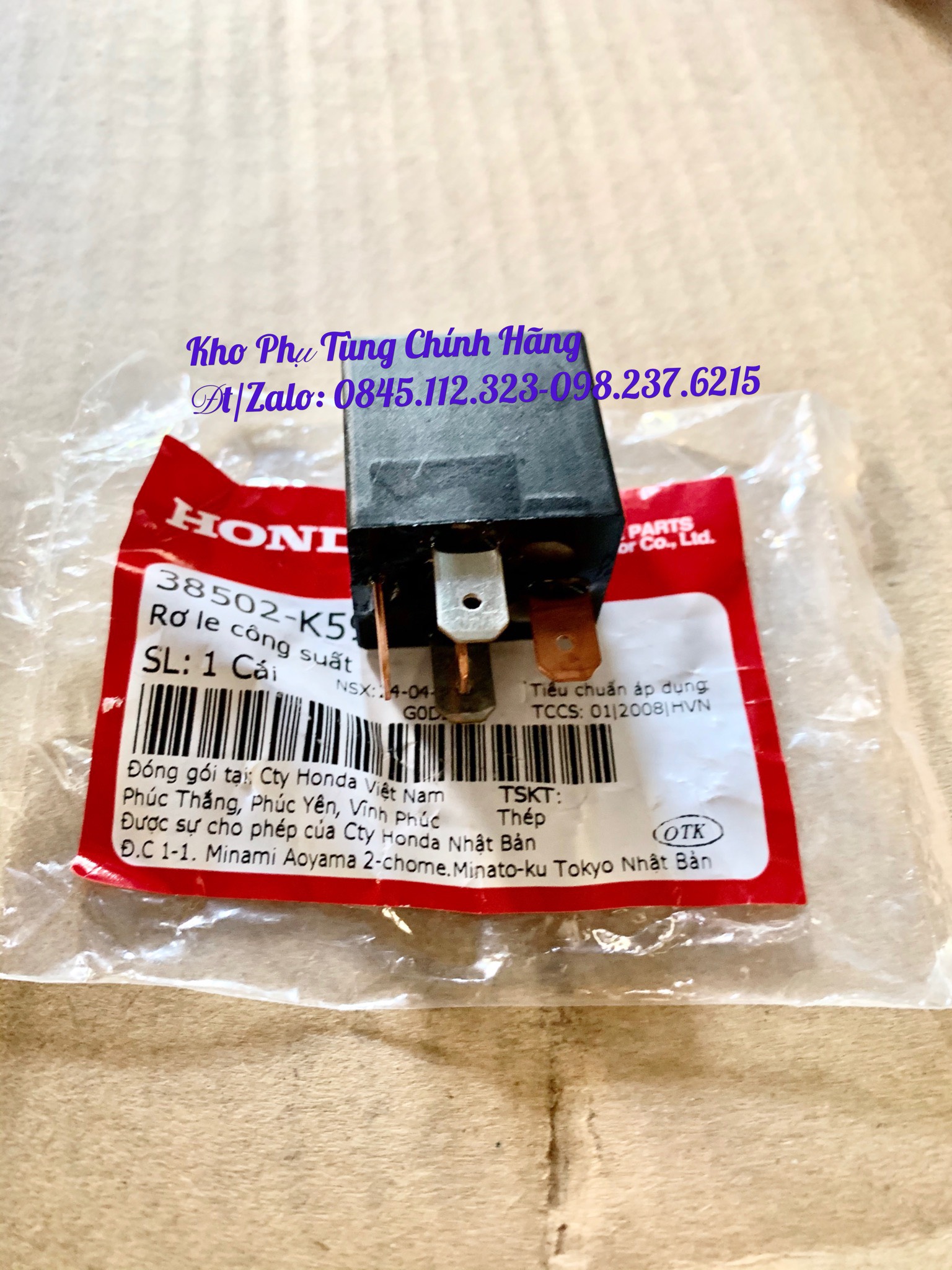 Rơ le công suất 5 chân dùng cho Air Blade 125cc (2015-2018)